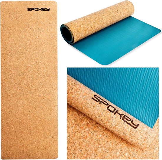 Antislip Yogamat van Kurk en TPE - 183 x 60 x 0,4 cm voor Yoga, Pilates en Fitness