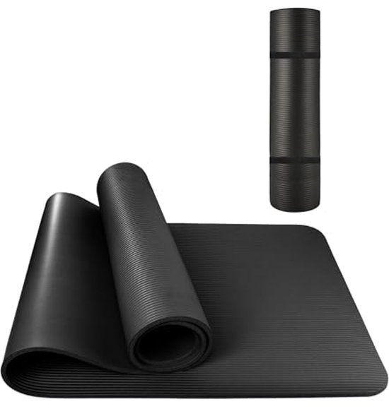 Antislip Yogamat voor Yoga, Fitness en Pilates - 185 x 61 x 10 cm van Merkloos