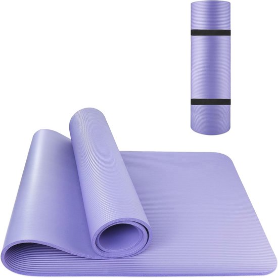Antislip Yogamat voor Yoga, Fitness en Pilates - Verdikt Oefenmat 185 x 61 x 10 cm