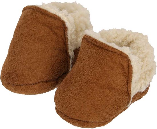 Apollo babies booties knit giftbox cognac van Apollo