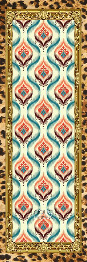 Aqua-licious - Yogamat met draagriem - anti slip - fitnessmat - extra dik - 183*61*0.6cm - Design Bohemian van Aqua-licious