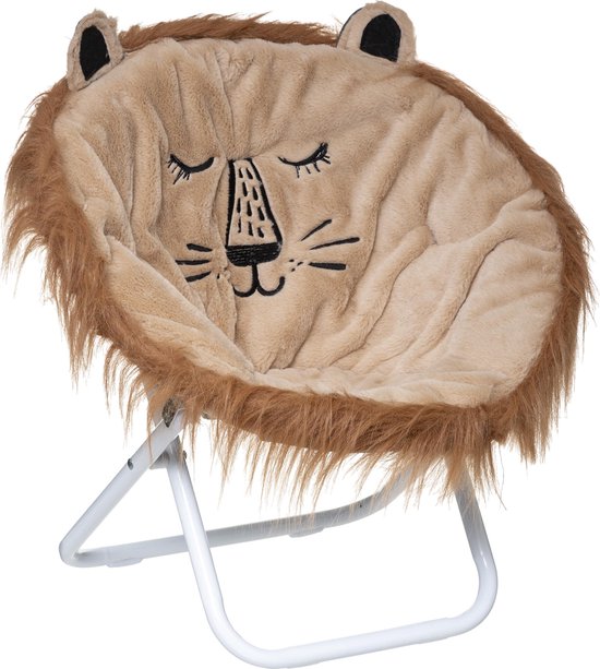 Atmosphera Kids Kinder klapstoel leeuw - Lion - kinderstoel - kinderzetel - vouwstoel van Atmosphera