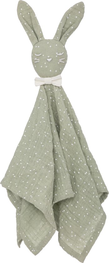 Atmosphera Konijn knuffeldoekje/tuttel lapje van zachte pluche - groen - 50 cm - Super sweet van Atmosphera