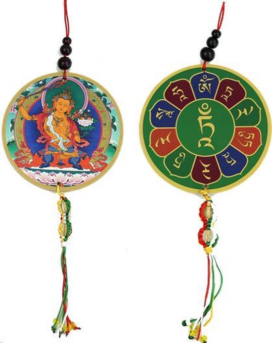 Auto- of raamhanger Manjushri & dorje 8x36 cm 100 gram van Merkloos