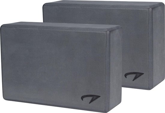 Avento Yoga Blok Set van 2 - Foam - Grijs van Avento
