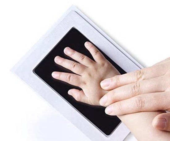 Baby voet- & handafdruk inkt setje – zwart 2 stuks (Kraamkado) van Merkloos