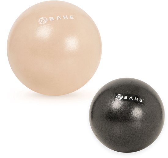 BAHE - Flowballs duet - Set van 2 Pilatesballen - Barstbestendig - Yoga ballen - Pilates ballen - 22 en 15 cm - incl. opblaasrietje van Bahe