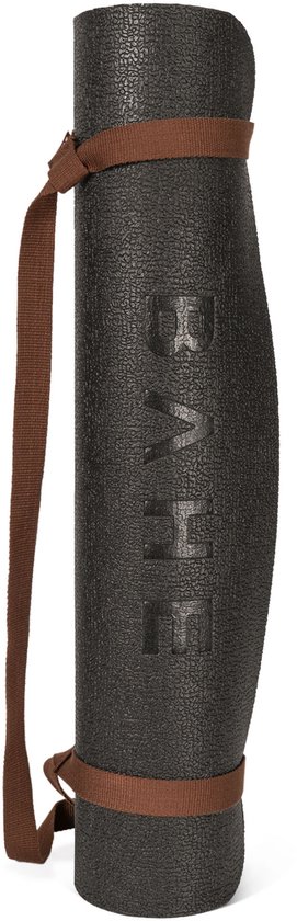 BAHE - Studio Pilates Mat - Yogamat 5mm - Pilatesmat met structuur - Yoga Mat Anthracite