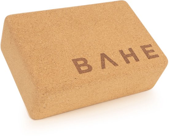 BAHE - Yogablok - Cork Yogablock - Yoga - Pilates - 100% Kurk - Yoga Block 22.5 x 14.5 x 7.6 cm - Anti Slip van Merkloos