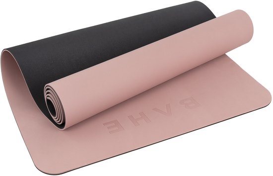 BAHE - Yogamat - Soft touch PRO - 173 x 61 x 0.5 cm - All Rounder mat - Mauve - Yoga