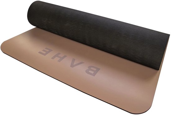 BAHE - Yogamat - Stance Mat met Luxe Finish - 173 x 61 x 0.5 cm - Premium Performance - Quicksand - Yoga van Bahe