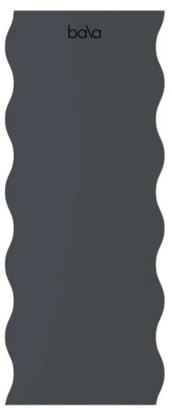 Bala The Wavy 5mm – Pilates Mat & Yogamat – Yoga, Pilates, Aerobics en Revalidatie Mat 5 mm Dik – Voor Krachttraining, Pilates, Yoga & Sport – Geschikt voor Fitness & Sporten – Charcoal Grijs van Merkloos