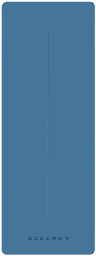 BALANCE Yogamat Donkerblauw Met Natuurrubber En Eco PU Antislip