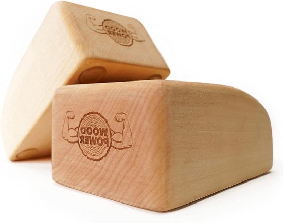 BalanceBlocks Handstandblokken - Houten yogablok voor polsondersteuning - Bodyweight-training - Gymnastiek - Acrobatiek - Yoga yoga block wood van BalanceBlocks