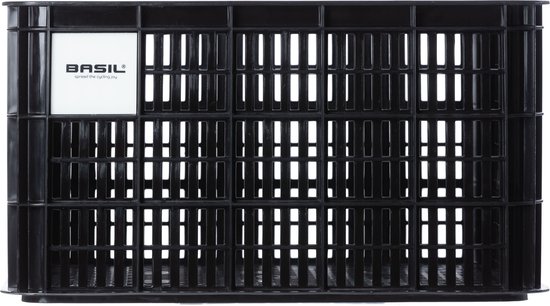 Basil Fietskrat L - Groot - 40 Liter - Zwart van Basil