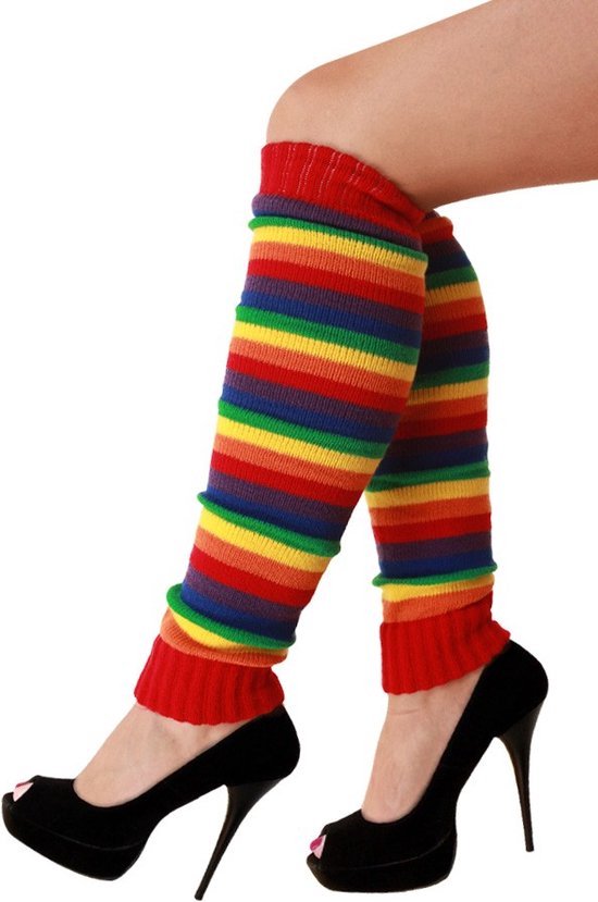 *** Beenwarmers Regenboog - Carneval - Verkleden - van Heble® *** van Merkloos