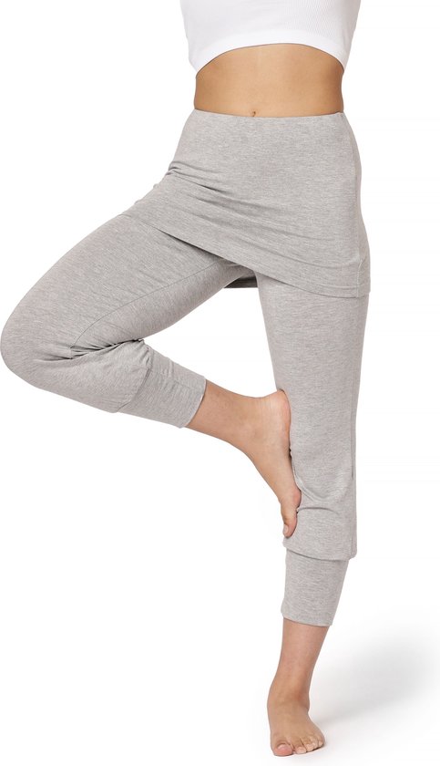 Bellivalini Dames Yogabroek - Sport - Vrijetijdsbroek - Lang - Viscose - Sportbroek - BLV-BLV50-276-YPS - Melange - XS