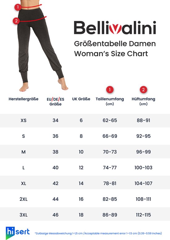 Bellivalini Dames Yogabroek - Sport - Vrijetijdsbroek - Lang - Viscose - Sportbroek - BLV-BLV50-283-YP - Medium Melange - XXL van Bellivalini