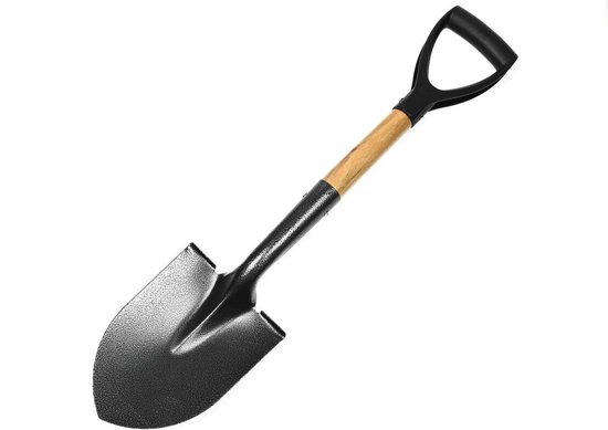 Benson Stevige tuinschep - 70 cm - hamerslag staal - houten steel - ergonomische grip van Benson