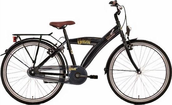 Bike Fun Urban - Kinderfiets - Heren - Zwart - 24 Inch van Bike Fun
