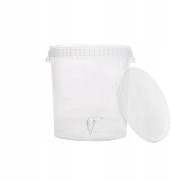 Bimberek - Fermentatie Vat - 33L - Transparant - Met Kraan