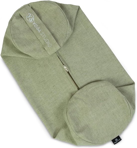 Biologisch katoen bolster cover met handvat en rits