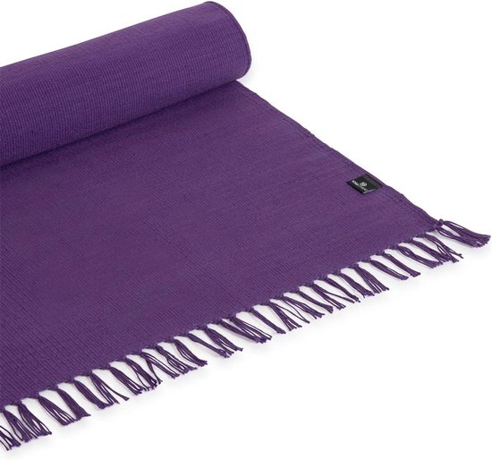 Biologisch Katoenen Yogamat 196 cm x 70 cm voor Yoga en Meditatie