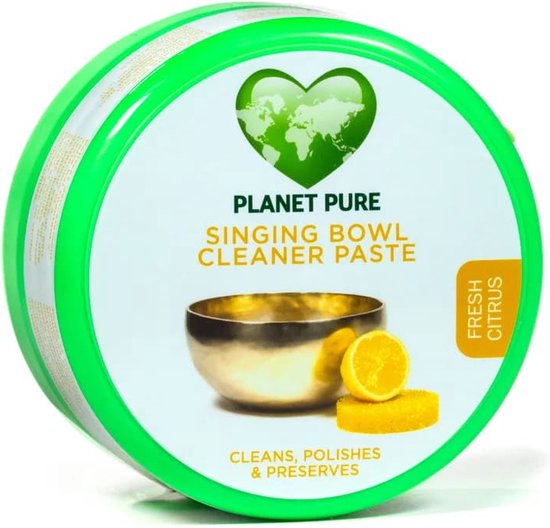 Biologische klankschaal reinigingspasta citrus van The Ohm Collection