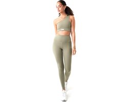 Björn Borg - Dames - Borg High Waist Comfort Tights - Groen - Maat XS van Merkloos
