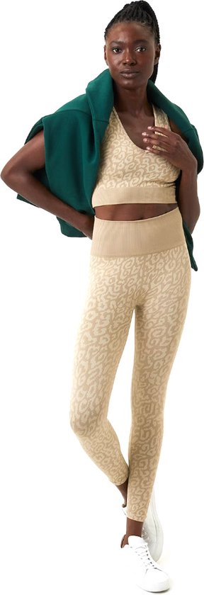Bjorn Borg - Dames - Seamless Sportlegging - Beige - S/M van Bjorn Borg