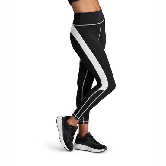 Björn Borg - Dames - STHLM High Waist Mesh Leggings - Multicolour/Wit/Zwart - Maat 36 van Merkloos