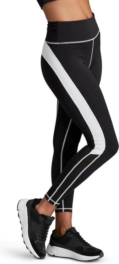 Björn Borg - Dames - STHLM High Waist Mesh Leggings - Multicolour/Wit/Zwart - Maat 38 van Merkloos