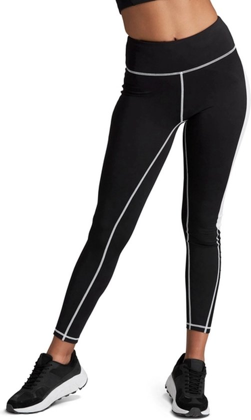 Björn Borg - Dames - STHLM High Waist Mesh Leggings - Multicolour/Wit/Zwart - Maat 40 van Merkloos