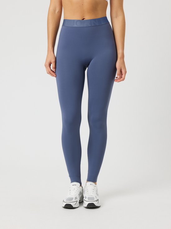Björn Borg Lange Sportbroek Dames - Sport Tight Vrouwen - Gerecycled Polyester - Nightshadow Blauw - Maat L