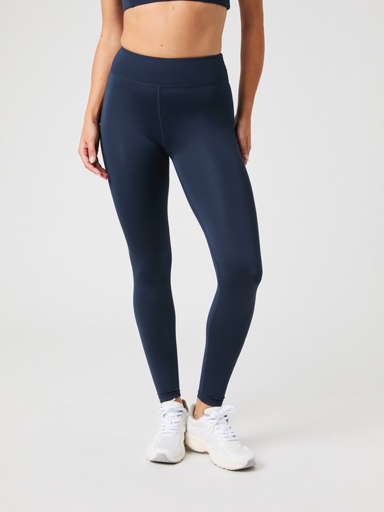 Björn Borg Logo Tight Sportlegging Dames - Sportbroek Vrouwen - Recycled Polyester - Paars - Maat XL van Bjorn Borg