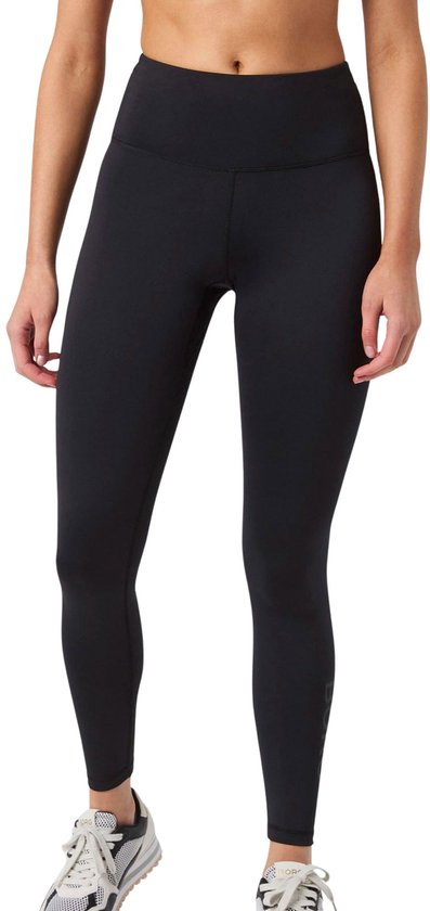 Björn Borg Logo Tight Sportlegging Dames - Sportbroek Vrouwen - Recycled Polyester - Zwart - Maat S van Bjorn Borg