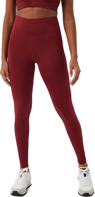 BJORN BORG LOGO TIGHTS - Sportlegging - Rood- Dames - Maat XS van Bjorn Borg