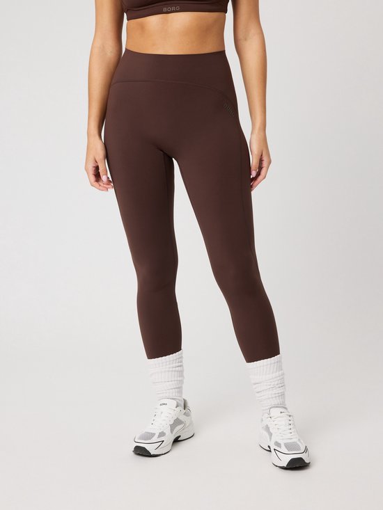 Björn Borg Sleek Tight Sportlegging Dames Sportbroek Vrouwen - Coffee Bean Bruin - Maat L