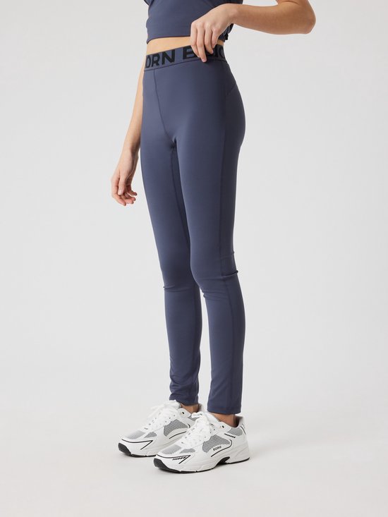 Björn Borg Sportlegging Kinderen Tight Meisjes - Donkergrijs - Gerecycled Polyester - Maat 170