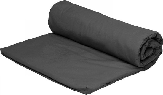 Bodhi Katoenen yogamat 200 x 100 cm antraciet van Merkloos