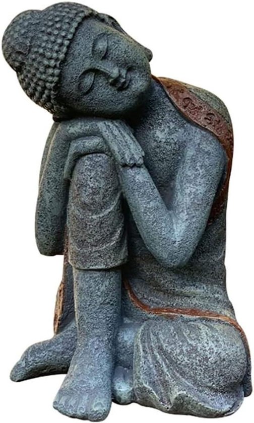 Boeddha Beeld - Zen Sculptuur - Decoratie Thuis - Meditatie Houding - 25x15x16cm - Niet gespecificeerd