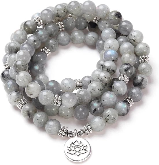 Boeddha Yoga Armband - Natuursieraad - Dagelijks Dragen - Handgemaakt - 8 mm kralen - Natuursteen