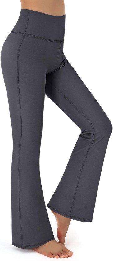Bootcut Yoga Pants voor Dames met Pocket - Hoge Taille Sportbroek voor Workout en Casual Gebruik, Tummy Control en Comfortabele Pasvorm