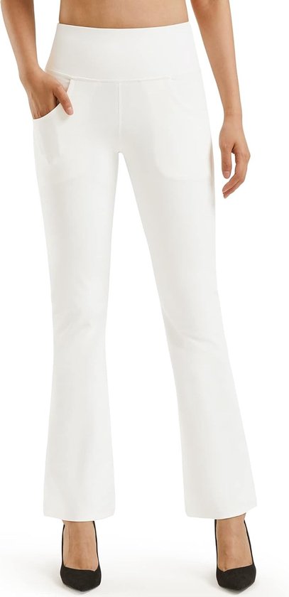 Bootcut Yoga Pants voor Dames met Pockets - Hoge Taille Sportbroek voor Workout en Casual Gebruik met Buikcontrole