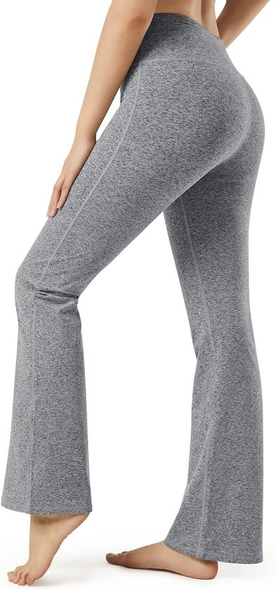 Bootcut Yoga Pants voor Dames met Zakken - Hoge Taille Sportbroek voor Workout en Casual Gebruik met Buikcontrole