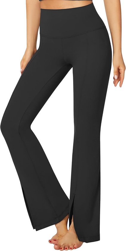 Bootcut Yogabroek Dames - Lange Hoge Taille Sportbroek voor Fitness en Jogging van FITTIN