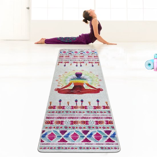 Bosdela Yogamat Natara 60x120 cm comfortabele en extra lange yogamat zachte yogamat - yogakleed - yogatapijt van Merkloos