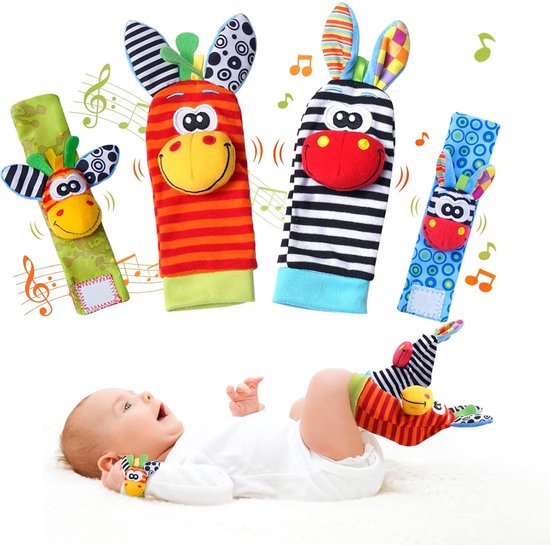 BOTC Babysokken - Beestenbende - Antislip - 0-6 maanden - Babysokjes - Baby Slofjes - Kraamcadeau - Baby Cadeau van BOTC