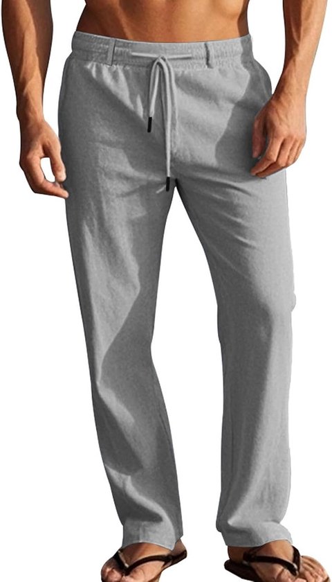 Broek Zomer Katoen Linnen Broek Lichtgewicht Yoga Zomer Grote Maat Elastische Sportbroek M-2XL