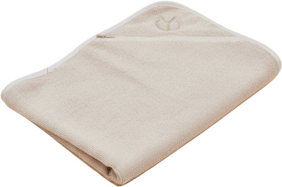 Cabau - Bloom Towel - Beige - Zachte Sporthanddoek van 100% Katoen - Sneldrogend & Absorberend met Ritsvakje - Voor Yoga, Pilates & Elke Workout - 80x40 cm van cabau